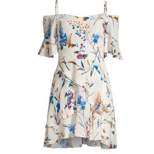 Maje Rhinna white floral dress / minidress